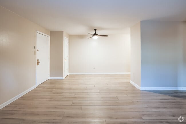 2BR, 1BA - 800SF- Living Room and Dining Area