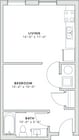 479 square foot studio apartment home