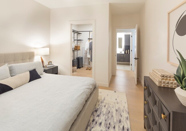 Indulge in comfort and organization with a spacious bedroom and ample closet space