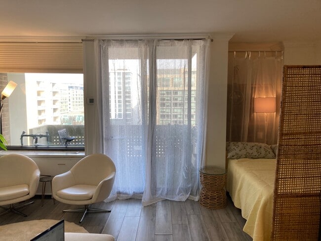 Great windows and balcony, and sleeping area. - 240 M St SW Unit 703E