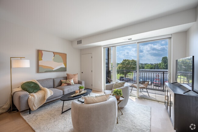 Model - 1BR, 1BA - 827SF - Living Room - Lilia