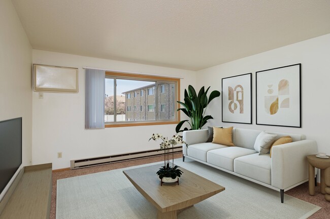 Apartamentos Sargent de Fargo, Dakota del Norte | Sala de estar - Sargent Apartments