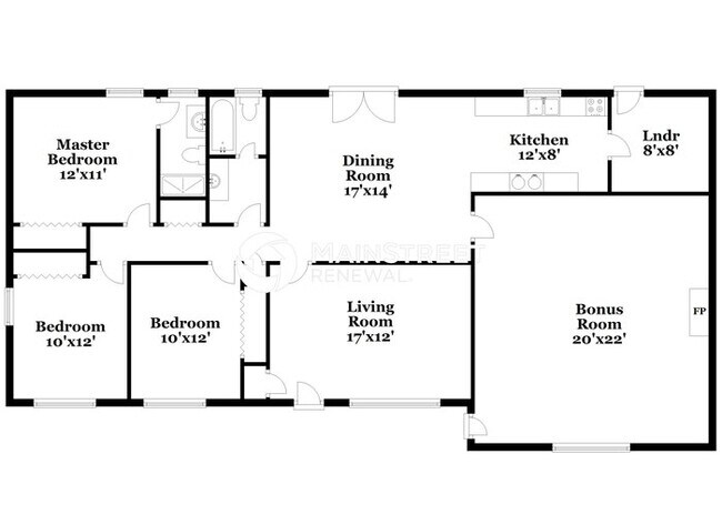 Photo - 3 Bedroom Pet-Friendly Home in Powder Springs, GA with Main Street Renewal