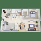 The Residences 1 Bedroom + Den 1 Bath