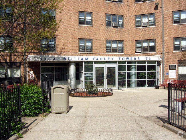 View from the west - J. William Farley Towers Apartments
