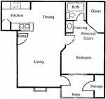 1BR/1BA