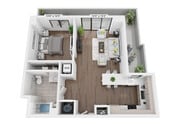 A8 floor plan Grove Central Residences