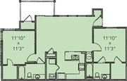 2 BA with Balcony
