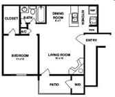 1 Bedroom - B