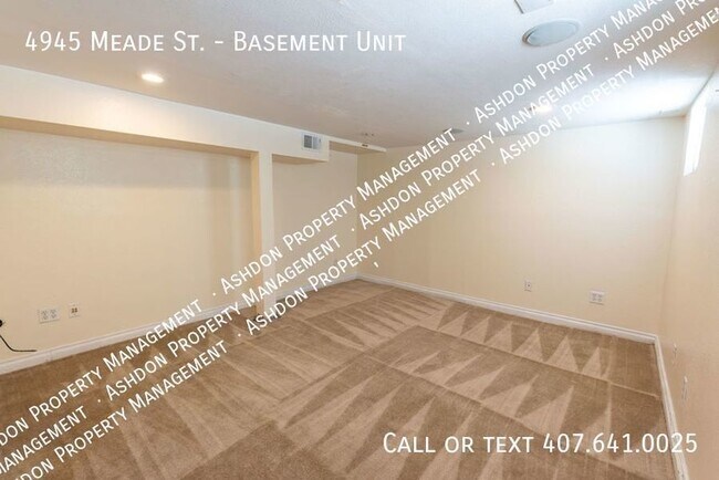 Photo - 1 Bed 1 Bath Bottom Unit For Rent in Denver! Unidad Basement