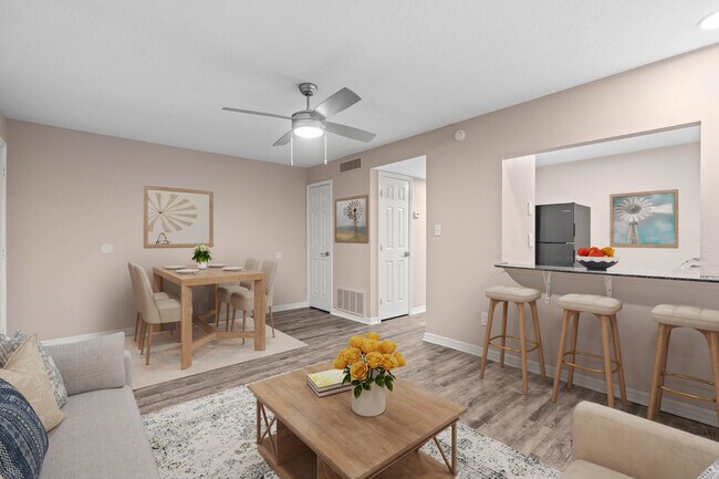 1 Bed 1 Bath | Living Room