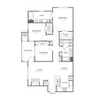 Tres habitaciones y dos baños (1340 pies cuadrados)