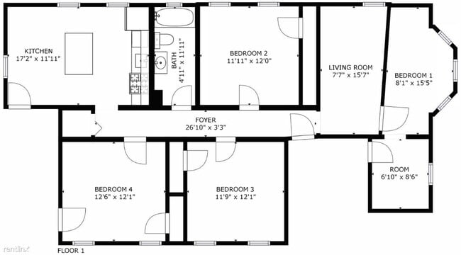 Photo - 1 br, 1 bath House - 8 Germania St Bedroom...