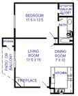 1BR/1BA