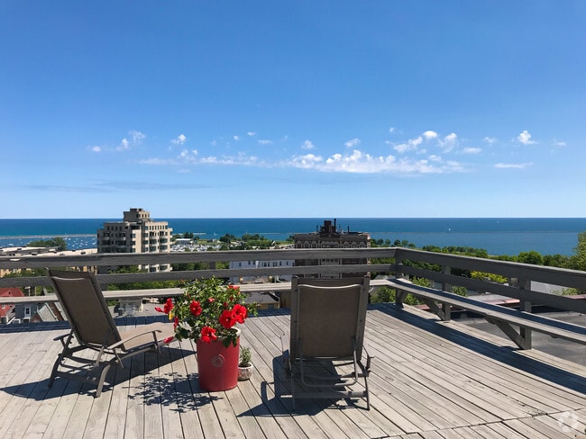View from the rooftop deck. - The Empire Building Rental