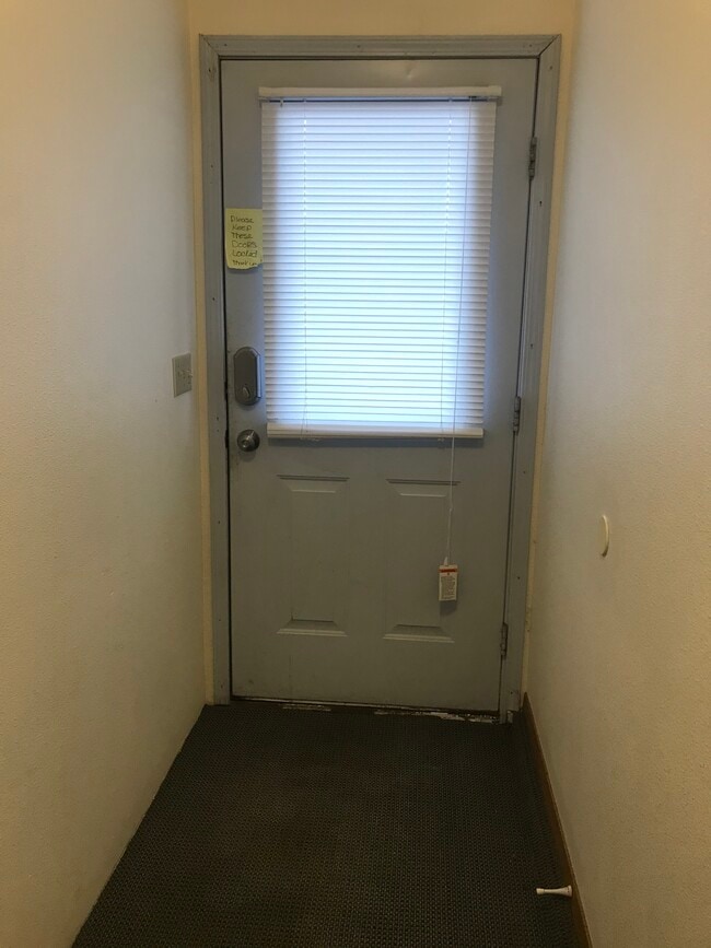 Triplex common door w-deadbolt. - 161 E Susitna Ave Unit 3