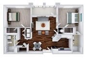 Van Gogh 2B-P | 2 bed / 2 bath