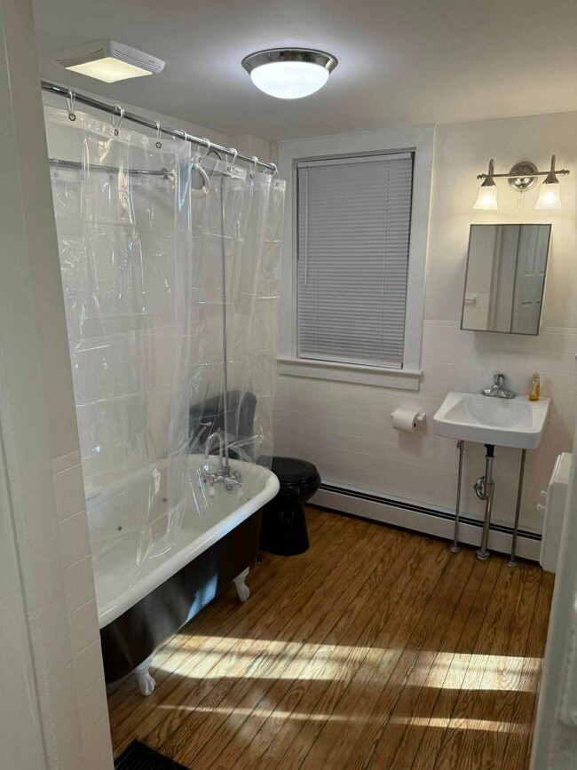 New Toilet & Shower Assembly, Refurbished Clawfoot Tub - 344B W Patrick St Unit Patrick Place
