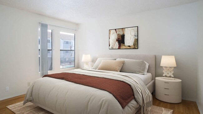 Bedroom with Hard Surface Flooring