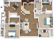 Madison | 2 Bed/2 Bath | 1241 sq. ft.