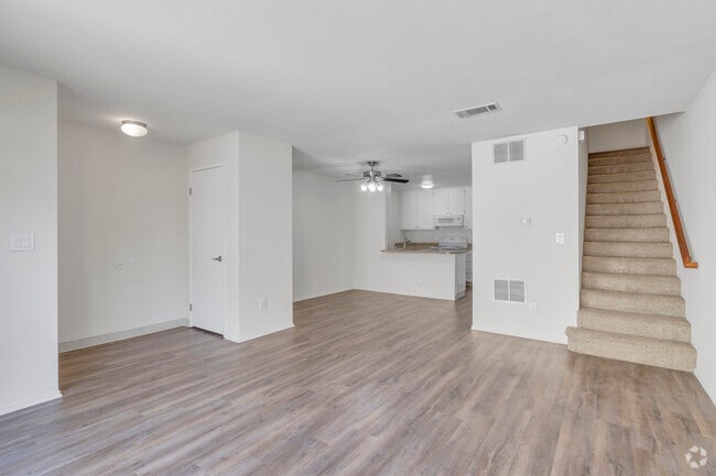 2BR, 1.5BA - 1040 SF - Living Room - Cowell Terrace