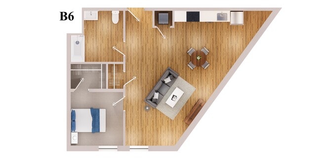B6 - 1-Bedroom
