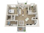 The St Helena One Bedroom Floor Plan