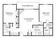 2BR/2BA
