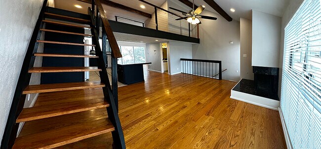 living room and loft - 6724 Eastridge Dr