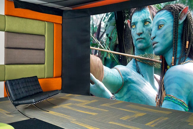 Private screening room