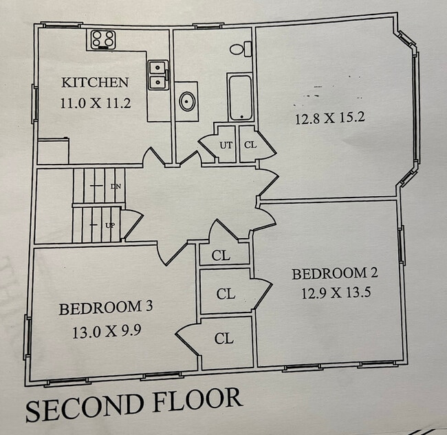 Disposición del segundo piso - 17 De Mun Pl Unidad #2