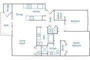 2 Bedrooms, 2 Baths (Larger)