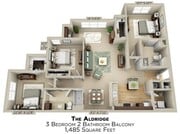 3 Bedroom | 2 Bath | 1485 SF