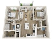 The Navarre Two Bedroom Plan