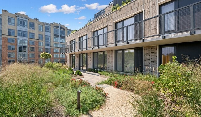 Your patio is nestled among lush landscaping