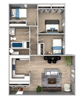 03-Top View-The Currie-3BR1BA v5