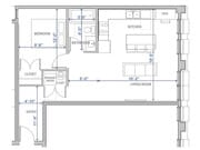 Explore this stylish one-bedroom apartment layout, perfect for urban living in Provo, Utah.