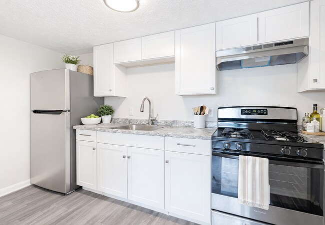 Modern kitchen with bright decor