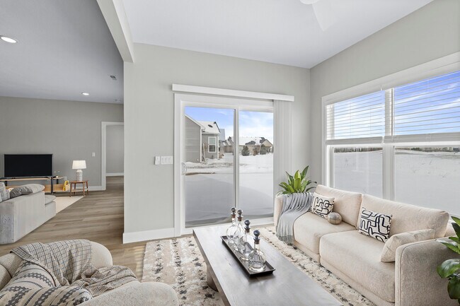 Sunroom With Patio look into Living Room