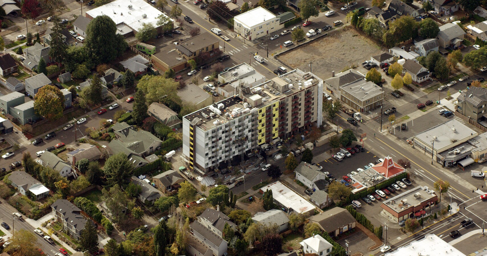 Aerial - Sellwood Center Apartments
