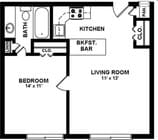 1BR/1BA