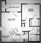 The Elizabeth 849 sf