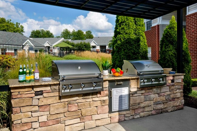 Outdoor grills and chef's kitchen - The Lakes Apartments