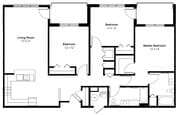 3 Bed/2 Bath 1,500 Sq Ft