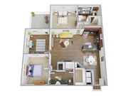 2 Bedroom, 2 Bathroom