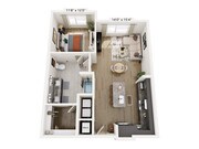 A6H | 1x1 | 851 sf
