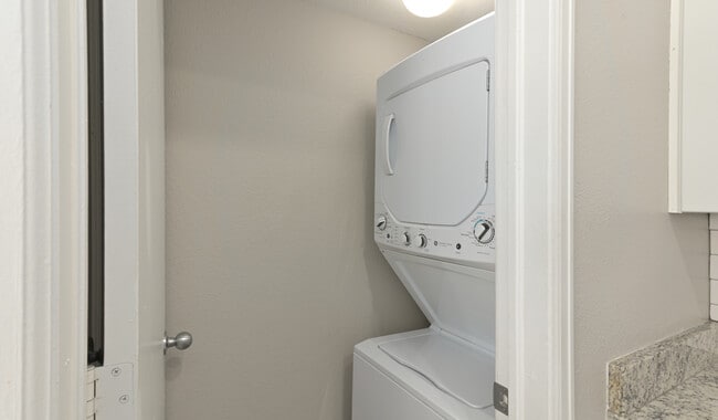 Convenience meets comfort with in-unit laundry.