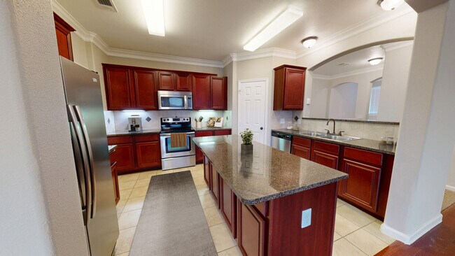 Cocina encantadora - Sixteen50 at Lake Ray Hubbard Apartments