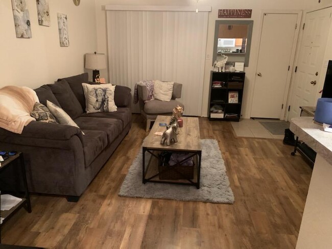 Living area with easy to clean vinyl flooring. - 1111 E University Dr Condominio Unidad #133