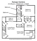 4.5 Room 2 Bed 2 Bath